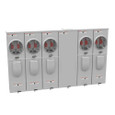 Milbank U5885-X 4 Terminal Ringless Meter Socket Large Closing Plate 5 Position 5-200 Ampere Main Breaker Provision 22K AIC