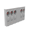 Milbank U5885-X 4 Terminal Ringless Meter Socket Large Closing Plate 5 Position 5-200 Ampere Main Breaker Provision 22K AIC