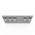 Milbank U5885-X 4 Terminal Ringless Meter Socket Large Closing Plate 5 Position 5-200 Ampere Main Breaker Provision 22K AIC