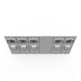 Milbank U5885-X 4 Terminal Ringless Meter Socket Large Closing Plate 5 Position 5-200 Ampere Main Breaker Provision 22K AIC