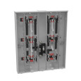 Milbank U2856-X 4-5 Terminal Ringless Meter Socket Large Closing Plate 6 Position 6-125 Ampere Main Breaker Provision