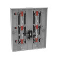 Milbank U2856-X 4-5 Terminal Ringless Meter Socket Large Closing Plate 6 Position 6-125 Ampere Main Breaker Provision