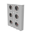 Milbank U2856-X 4-5 Terminal Ringless Meter Socket Large Closing Plate 6 Position 6-125 Ampere Main Breaker Provision