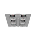 Milbank U2856-X 4-5 Terminal Ringless Meter Socket Large Closing Plate 6 Position 6-125 Ampere Main Breaker Provision