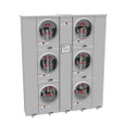 Milbank U2856-X 4-5 Terminal Ringless Meter Socket Large Closing Plate 6 Position 6-125 Ampere Main Breaker Provision