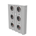 Milbank U2856-X 4-5 Terminal Ringless Meter Socket Large Closing Plate 6 Position 6-125 Ampere Main Breaker Provision