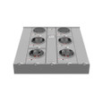 Milbank U2856-X 4-5 Terminal Ringless Meter Socket Large Closing Plate 6 Position 6-125 Ampere Main Breaker Provision