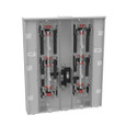 Milbank U2856-X 4-5 Terminal Ringless Meter Socket Large Closing Plate 6 Position 6-125 Ampere Main Breaker Provision