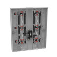 Milbank U2856-X 4-5 Terminal Ringless Meter Socket Large Closing Plate 6 Position 6-125 Ampere Main Breaker Provision