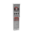 Milbank Unmetered RV Power Pedestal Small Closing Plate Pad Mount, Outdoor Power Distribution