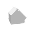 Milbank GFIT Model Wireway Elbow ANSI 61 Gray Steel