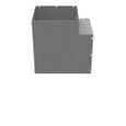 Milbank GFIT Model Wireway Elbow ANSI 61 Gray Steel