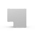 Milbank GFIT Model Wireway Elbow ANSI 61 Gray Steel
