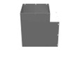 Milbank GFIT Model Wireway Elbow ANSI 61 Gray Steel