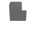 Milbank GFIT Model Wireway Elbow ANSI 61 Gray Steel