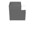 Milbank GFIT Model Wireway Elbow ANSI 61 Gray Steel