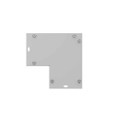 Milbank GFIT Model Wireway Elbow ANSI 61 Gray Steel