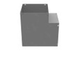 Milbank GFIT Model Wireway Elbow ANSI 61 Gray Steel