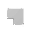 Milbank GFIT Model Wireway Elbow ANSI 61 Gray Steel