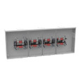 Milbank U8215-XL 4 Terminal Ringless Small Closing Plate 5 Position 100 Ampere Side Wireway