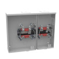 Milbank U8215-XL 4 Terminal Ringless Small Closing Plate 5 Position 100 Ampere Side Wireway