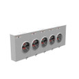 Milbank U8215-XL 4 Terminal Ringless Small Closing Plate 5 Position 100 Ampere Side Wireway