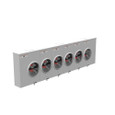 Milbank U8215-XL 4 Terminal Ringless Small Closing Plate 5 Position 100 Ampere Side Wireway