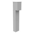 Milbank U5953-O 4 100-Ampere Terminal Ring-Type Plain Top Single Pedestal Pad Mount