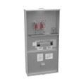 Milbank U4412-RL Ring Type Meter Main 200A Service with Auxiliary Breaker, Small Hub, Outdoor Utility Rated