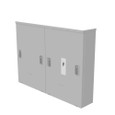 Milbank Line-to-Load Bussed Gutter – 600V, Lift-Off Screw Front, NEMA 3R