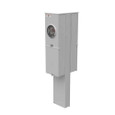 Milbank U4323-O 4 Terminal Ringless Meter Socket With Main And Load Center Plain Top Lever Bypass 2 Main Breaker Provision Double Pedestal Direct Bury