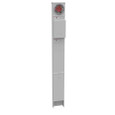 Milbank 4 Terminal Ring-Type Mobile Home Power Plain Top Single Pedestal Direct Bury