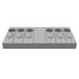 Milbank U5886-X-KK 4 Terminal Ringless Meter Socket Large Closing Plate Horn Bypass 6 Position 6-200 Ampere Main Breaker Provision Horizontal