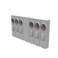 Milbank U5886-X-KK 4 Terminal Ringless Meter Socket Large Closing Plate Horn Bypass 6 Position 6-200 Ampere Main Breaker Provision Horizontal