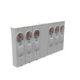 Milbank U5886-X-KK 4 Terminal Ringless Meter Socket Large Closing Plate Horn Bypass 6 Position 6-200 Ampere Main Breaker Provision Horizontal