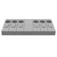 Milbank U5886-X-KK 4 Terminal Ringless Meter Socket Large Closing Plate Horn Bypass 6 Position 6-200 Ampere Main Breaker Provision Horizontal