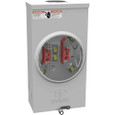 Milbank U7262 4 Terminal Ringless Meter Socket - Small Hub Open, Triplex Ground Configuration