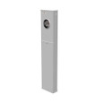 Milbank 4 Terminal Ringless Meter Socket Plain Top Lever Bypass Single Pedestal Direct Bury, 1 Position 320 Ampere