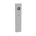 Milbank 4 Terminal Ringless Meter Socket Plain Top Lever Bypass Single Pedestal Direct Bury, 1 Position 320 Ampere