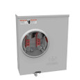 Milbank U4413-O-KK 4 Terminal Ringless Meter Socket, Plain Top Horn Bypass Left Facing Socket