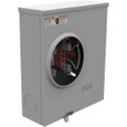 Milbank U4413-O-KK 4 Terminal Ringless Meter Socket, Plain Top Horn Bypass Left Facing Socket