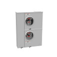 Milbank U2862-X 4-5 Terminal Ringless Meter Socket Large Closing Plate 2 Position 2-200 Ampere Main Breaker Provision