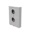 Milbank U2862-X 4-5 Terminal Ringless Meter Socket Large Closing Plate 2 Position 2-200 Ampere Main Breaker Provision