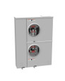 Milbank U2862-X 4-5 Terminal Ringless Meter Socket Large Closing Plate 2 Position 2-200 Ampere Main Breaker Provision