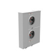 Milbank U2862-X 4-5 Terminal Ringless Meter Socket Large Closing Plate 2 Position 2-200 Ampere Main Breaker Provision