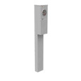 Milbank U6221-O 4 Terminal Ringless Plain Top Lever Bypass 100-200 Ampere Main Breaker 520GR Single Pedestal Direct Bury