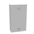 Milbank U4769-O 32in-54in-14in Painted Steel No Knockouts Lift Off Front Hasp Wood Back Panel Installed