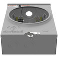 Milbank U1770-YL-TG-KK-BLG 5 Terminal Ringless Meter Socket 1.25 In Hub Triplex Ground Horn Bypass with 7/8" Barrel Lock Provision