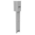 Milbank U5220-XL Unmetered RV Power Pedestal Small Closing Plate, Double Pedestal Direct Bury Outdoor Power Distribution