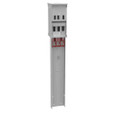 Milbank U5220-XL Unmetered RV Power Pedestal Small Closing Plate, Double Pedestal Direct Bury Outdoor Power Distribution